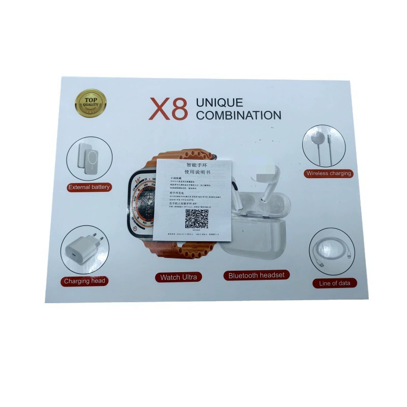 Set, bracelet, headphones charging, watch, x8, bluetooth