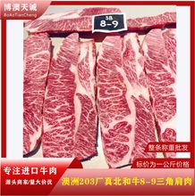 澳洲203厂纯血和牛M8-9三角肩肉雪花牛排西餐烤肉食材冷冻牛肉