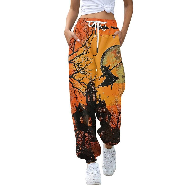 Letter Print 2025 Four-Season Fashion Trend Casual Versatile High-Quality Halloween New Sports Pants Letter Print 2025 Four-Season Fashion Trend Casual Versatile High-Quality Halloween New Sports Pants