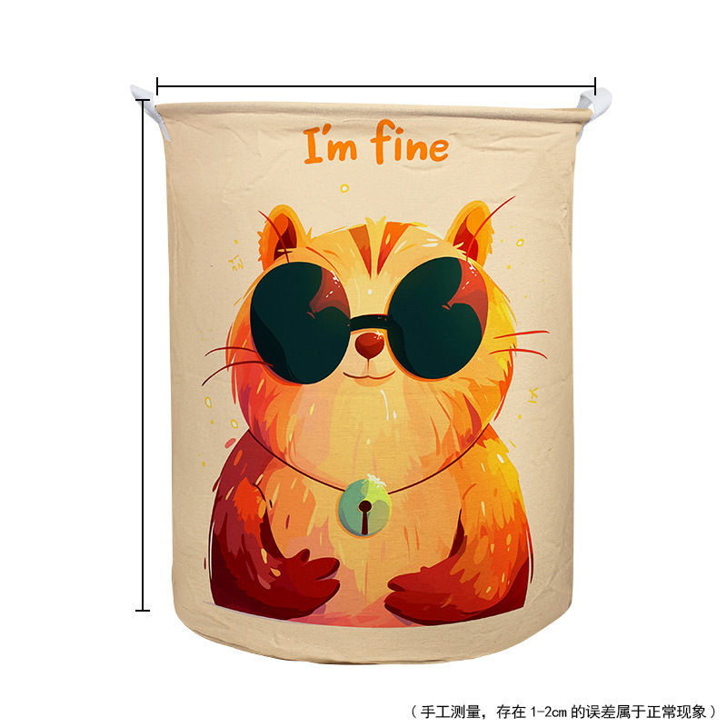 Cesta para Ropa Sucia de Tela al por Mayor del Fabricante, Caja de Almacenamiento Plegable, Cesta de Lavandería de Algodón y Lino, Almacenamiento de Ropa