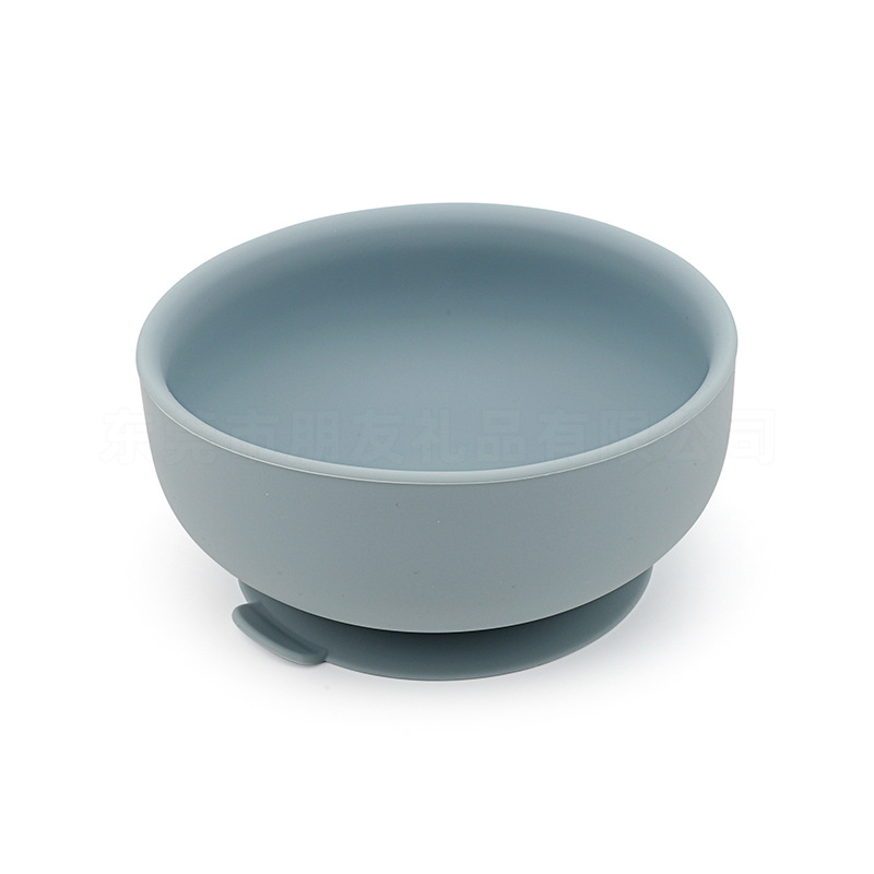 밝은 바다 푸른 실리콘 그릇
