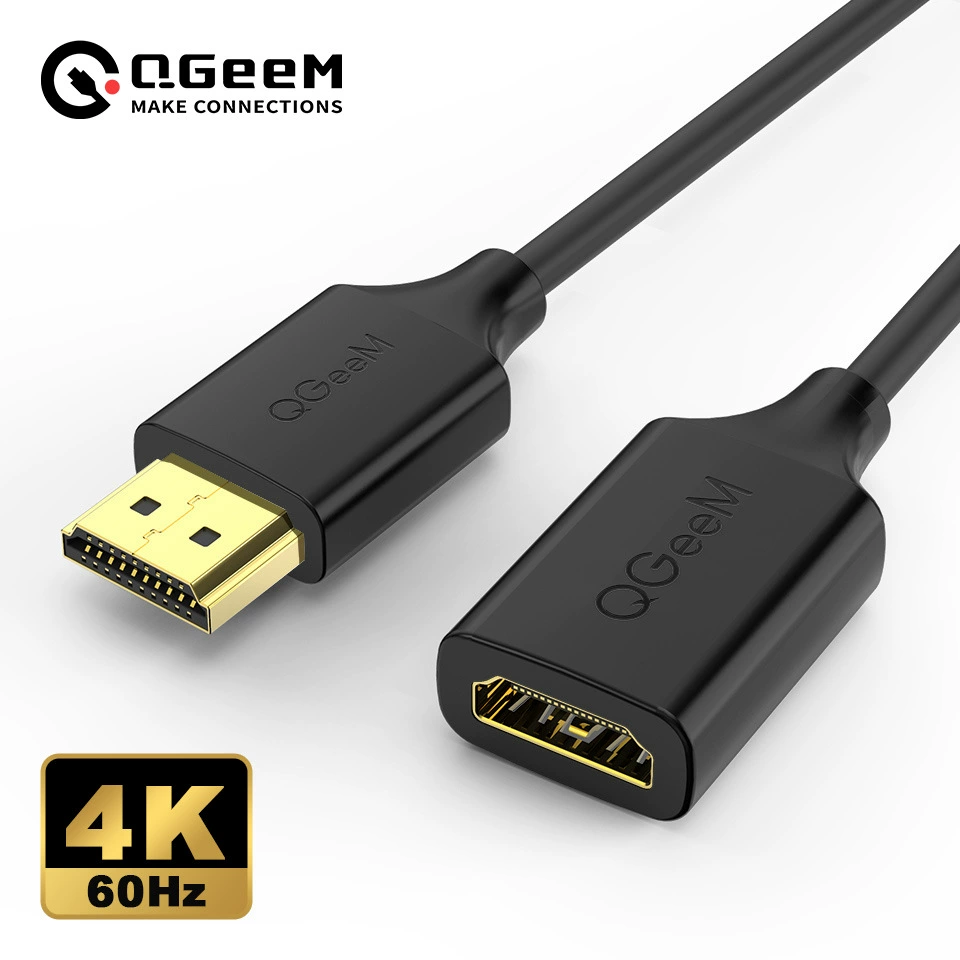 Кабель HDMI 2.0 высокого разрешения, адаптер HDMI 1.4, HDMI–HDMI 4K для телевизора/монитора/проектора
