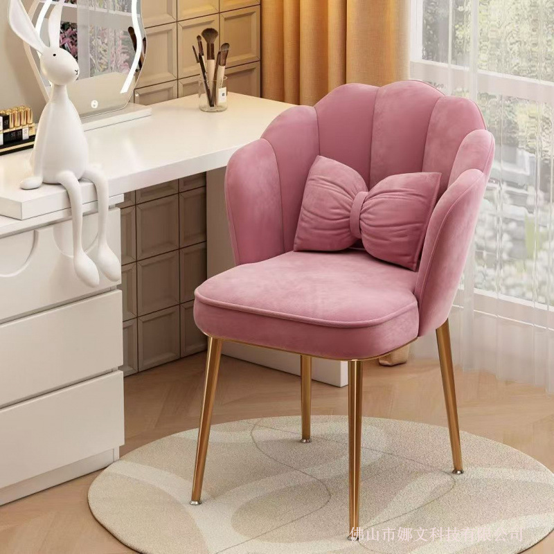 Silla de comedor de madera maciza simple y cómoda silla de estudio taburete silla de dormitorio de niñas silla de maquillaje