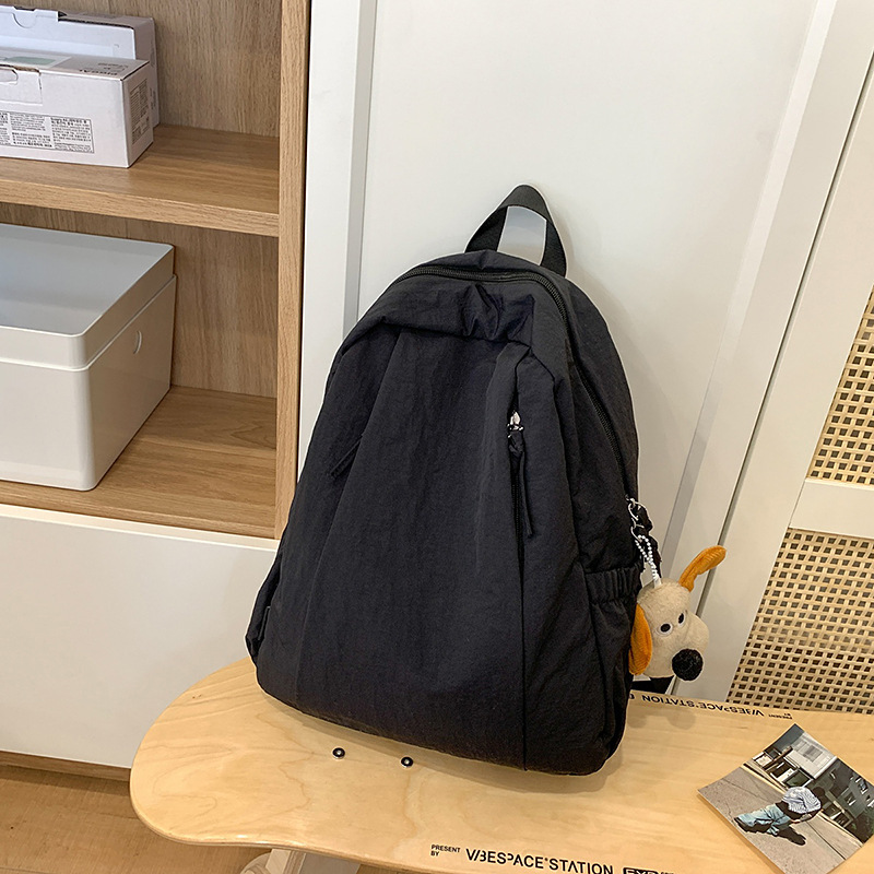 トレンディでファッショナブルなバックパック、無地、多用途、大容量のバックパック、若者向けのトレンディなバッグ、多機能、撥水性と耐摩耗性|undefined