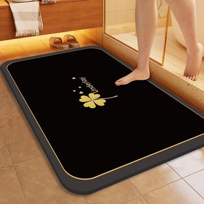 跨境硅藻泥地墊吸水耐髒門墊衛生間浴室防滑墊洗漱間速干耐磨墊子