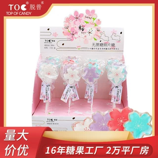 脱普无蔗糖棒棒糖网红零食创意照片糖果水果硬糖儿童休闲批发摆摊