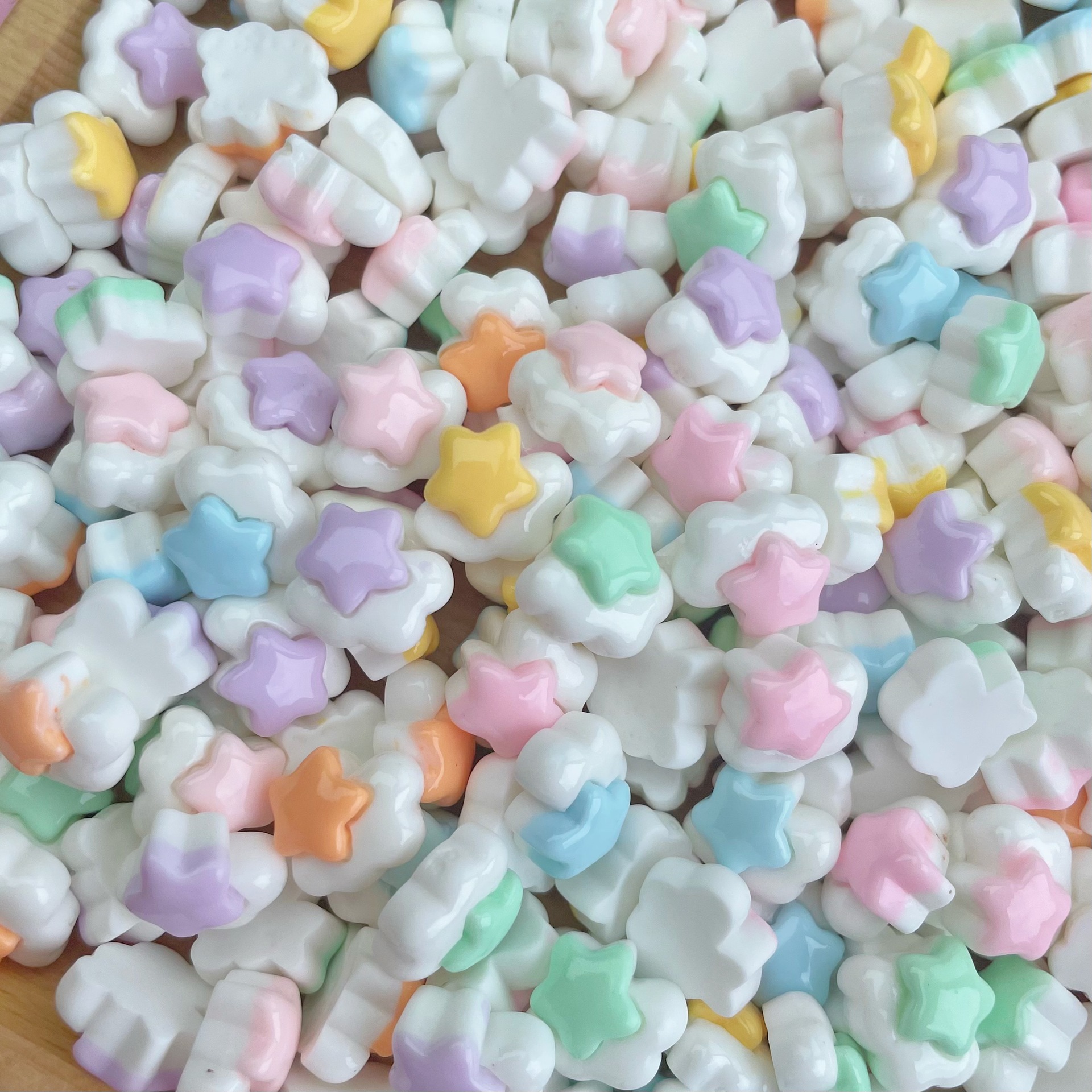 Mini brillante accesorios de resina caramelo flor paraguas tamaño pequeño uñas arte DIY joyería crema pegamento borde a juego horquilla