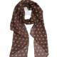Brown Poll Dot Silk Scarf Printed High-grade All-match Accessories Neck Women 2025 New Style Hair Band Tie Long Scarf