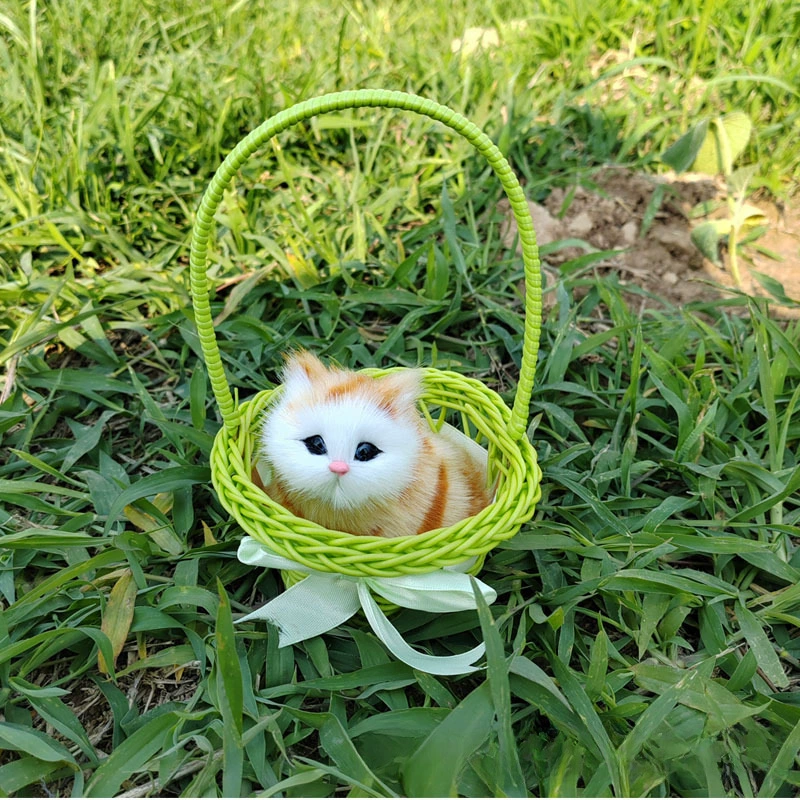 Реалистичная игрушка, корзина, модель животного
