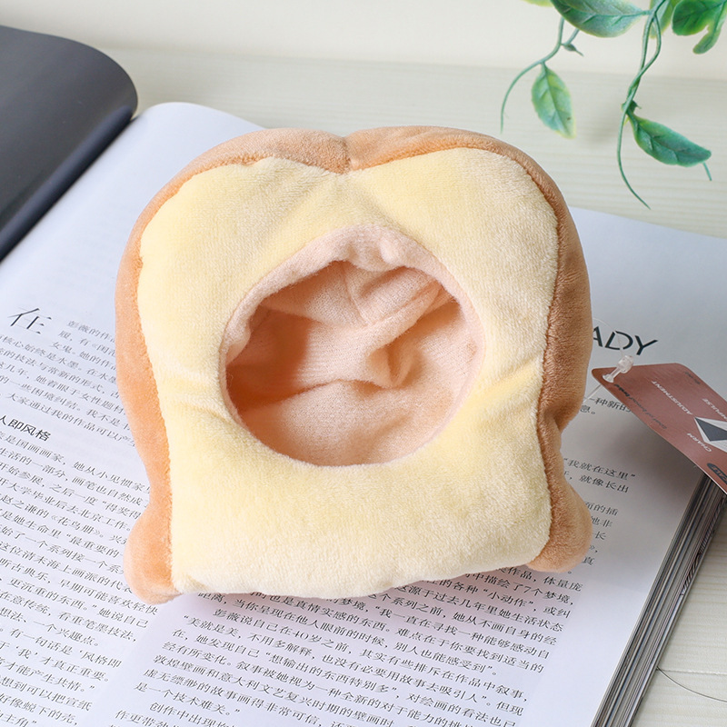 ミニニーシリーズ ミニカエルぬいぐるみペンダント かわいいトーストパン人形キーホルダー 漫画風飾り|undefined