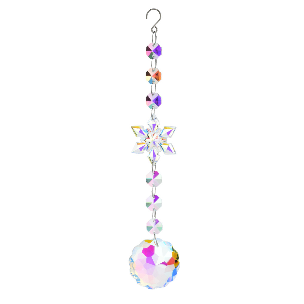Copo de nieve de Navidad-Flor de cristal 24,5 cm/52g