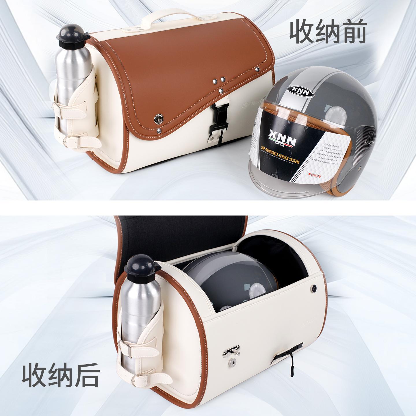 Best-selling motorcycle tail box for Suzuki scooters and electric bikes, suitable for full-face and half-face helmets, with bottom fixation