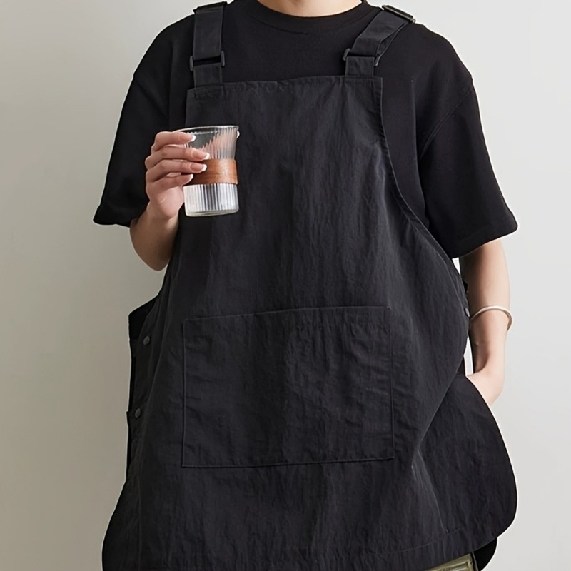 新型工装エプロン日本式防水男女カバーキッチン家庭用カフェ作業服印字卸売り可能|undefined