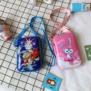 Hard shell bag new children's crossbody bag cartoon bag boys and girls shoulder bag baby coin purse children's casual small bag