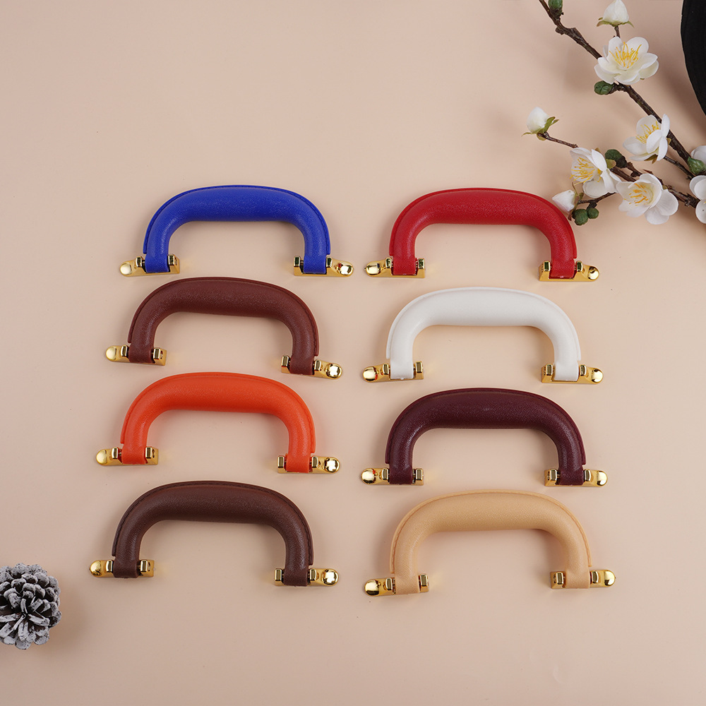 Accesorios de caja de cuero Caja de herramientas Caja de vinos Accesorios de caja de regalo Mango de plástico con asiento de manija de inclinación Accesorios de maleta