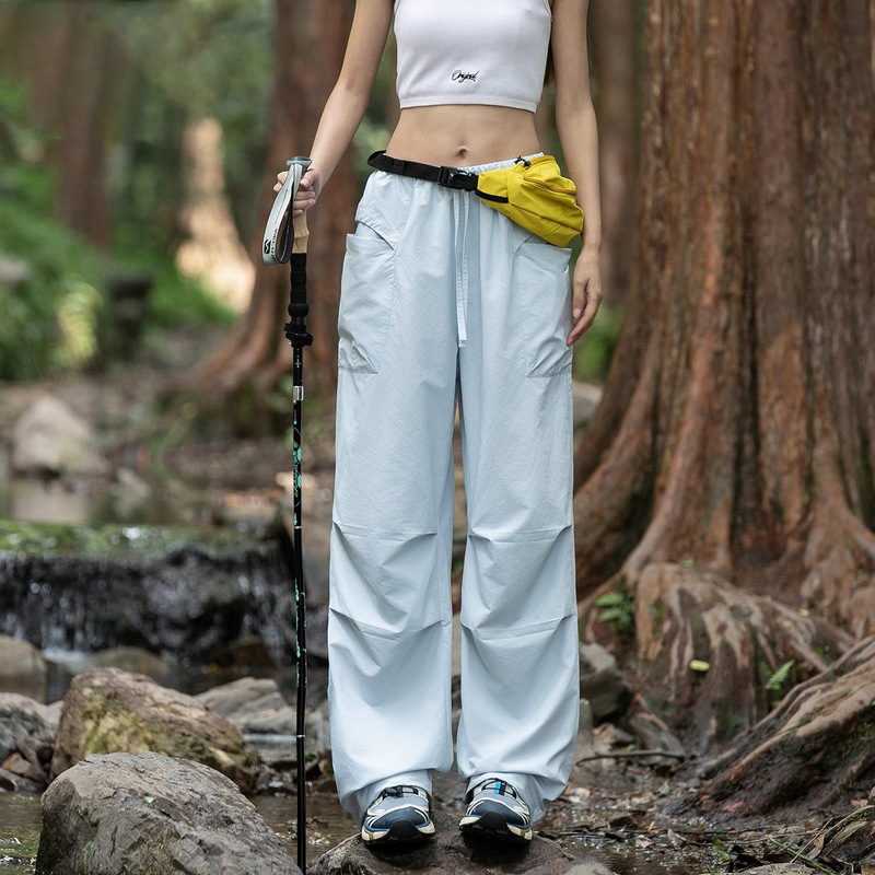 啄木鸟冲锋裤女夏季户外山系登山徒步工装速干运动伞兵防晒休闲裤|undefined