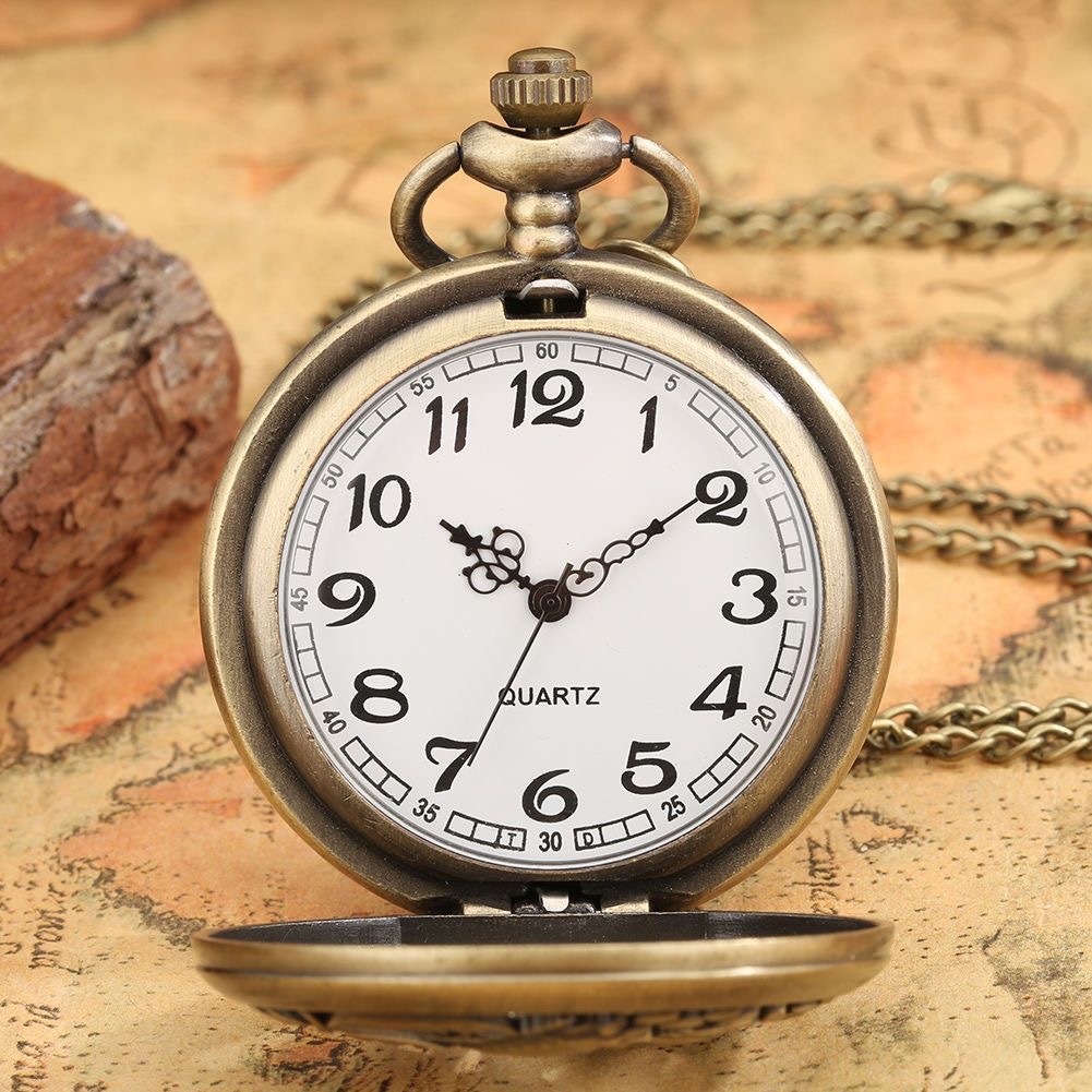 60g Weight Plastic Mirror Material Pocket Watch Classification Pointer Display Type Round Dial Shape Holiday, Daily Occasion Quartz Movement Geometric Pattern All Seasons Season Unisex Gender Vintage Style Style Vintage Style Geometric Quartz Pocket Watch 15