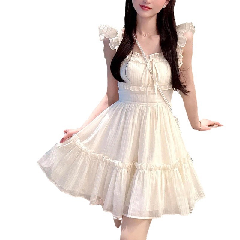 French-style Sweet and Innocent New Summer Short Dress C7166 main image 0