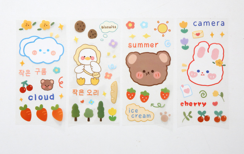 Cartoon Transparent Pvc Water-proof Stickers display picture 3