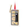 Douyin net red creative solar energy charging lighter metal inflatable windproof e -lighter gift tide