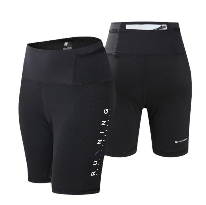 Verano de los hombres y las mujeres corriendo fitness apretado pantalones cortos de cintura alta estiramiento ciclismo secado rápido desgaste exterior deportes yoga shorts
