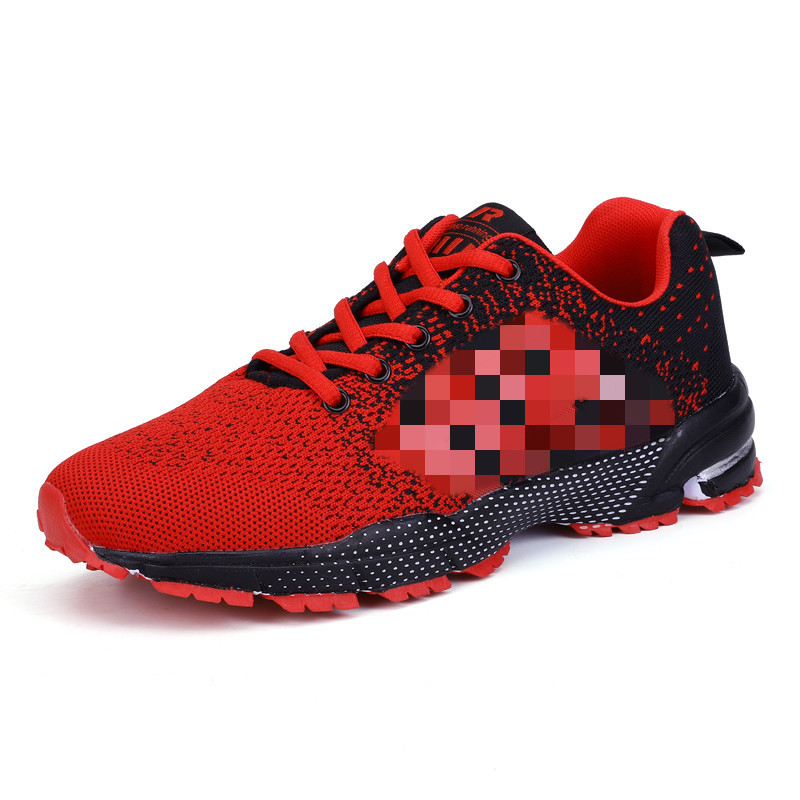 New Cross-border Large Size Men's Flying Weaving Casual Outdoor Sports Running Shoes Marathon Couple Breathable Shoes 8702
