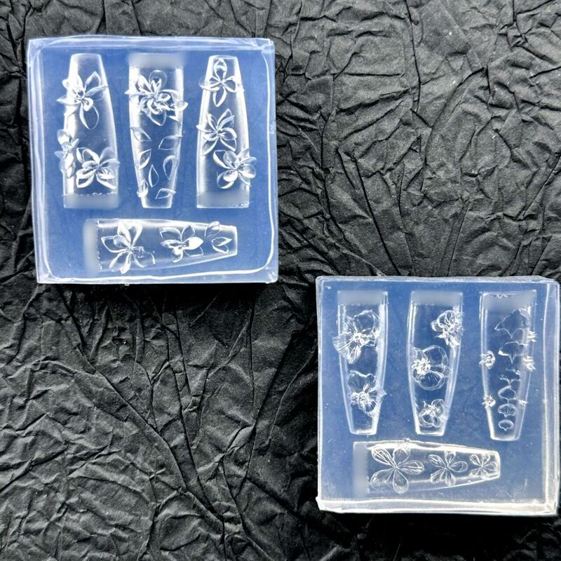 【Cross-Border Hot Sale】New Butterfly Orchid Plumeria Large Flower High Transparency Nail Art DIY Nail Decoration Mold 【Cross-Border Hot Sale】New Butterfly Orchid Plumeria Large Flower High Transparency Nail Art DIY Nail Decoration Mold