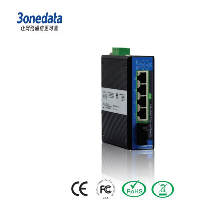 IPS215-F-4POE 非网管导轨式工业以太网 POE 交换机