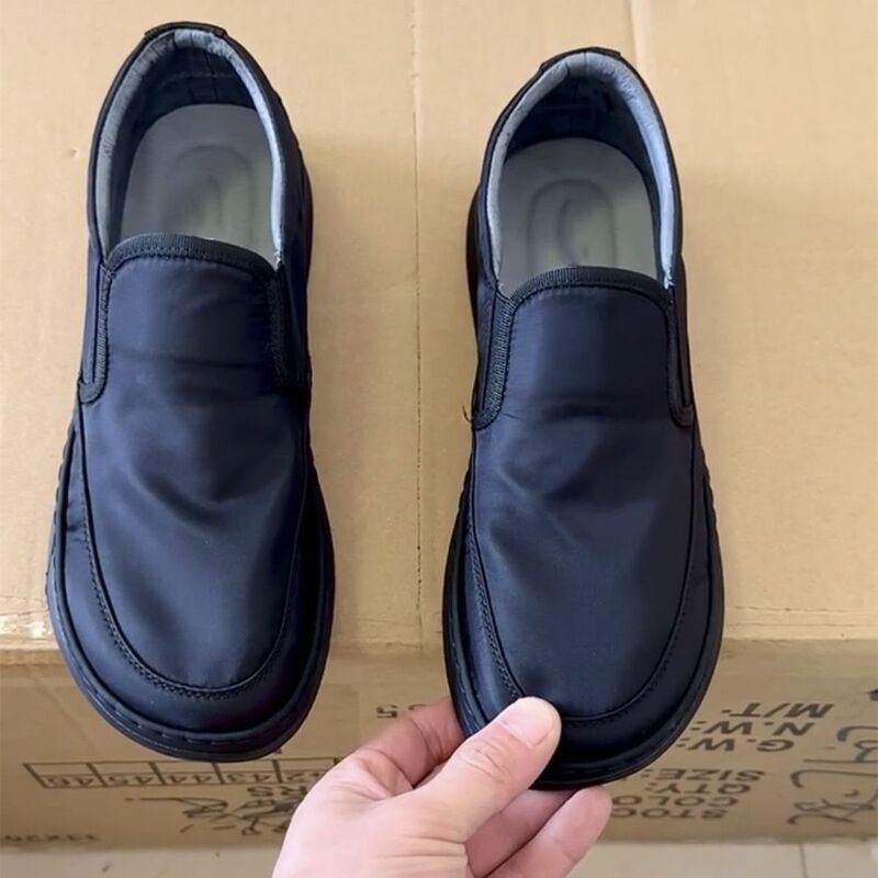 2024 New Casual Sports Shoes Low Top Men's Mango Ice Silk Men's Shoes Slip-on Breathable, Plaid and Lightweight