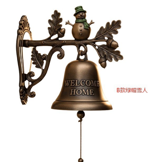跨境新款Christmas Welcome Doorbell圣诞欢迎悬挂门铃|undefined