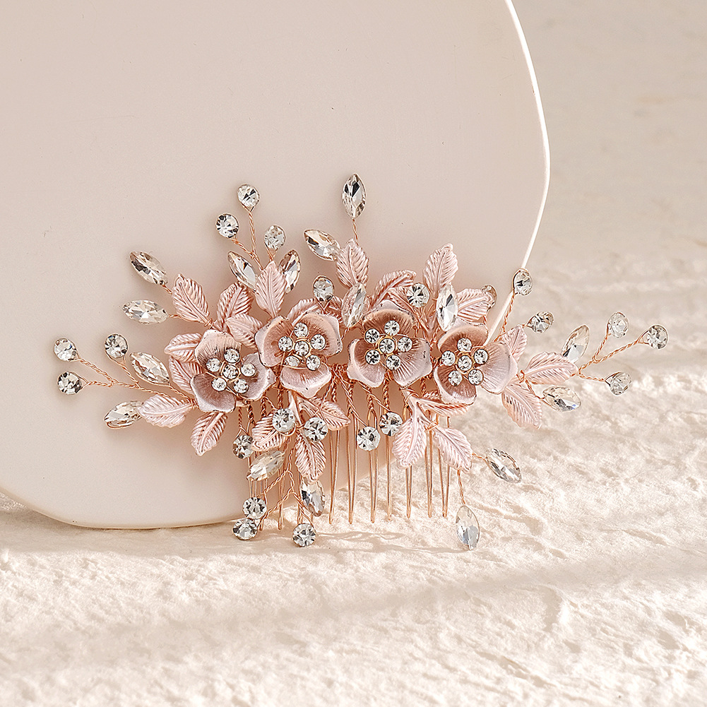 1# 헤어 빗 로즈 골드