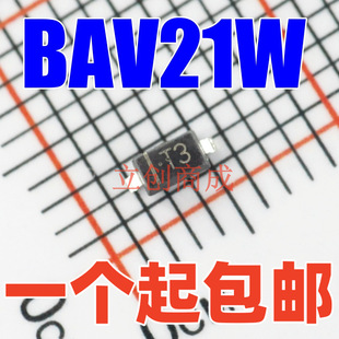 BAV21W Package SOD-123 IndependenT SWiTch Diode Screen PrinTing T3 200v/200mA DigiTal ComponenTs