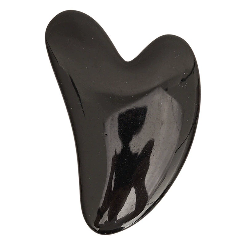 Оптовая продажа от производителя: массажные инструменты гуаша в форме сердца из смолы для массажа спины, шеи, поясницы и всего тела, изготовленные из натуральных материалов.