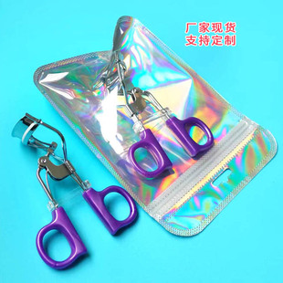 Cross-Border Supply Packaging Eyelash Curler Stainless Steel Mini Portable Eye Partial D Handle Eyelash Curler Beauty Tool