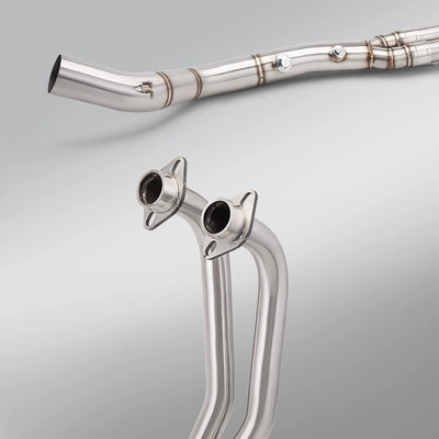 Motorcycle exhaust pipe: Full-Length Exhaust Pipe Modification