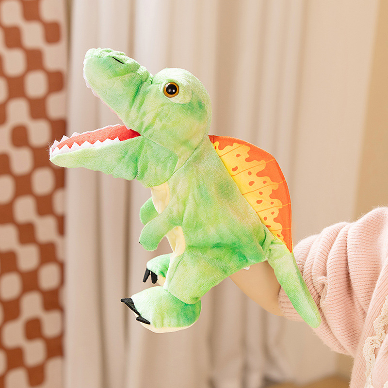 ぬいぐるみの口を開けた恐竜の人形幼稚園の演技道具覇王龍公仔親子インタラクティブ六一プレゼント|undefined
