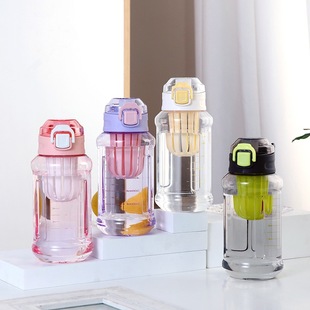 Summer Water Cup with Tea Filter Scale for Girls, Outdoor Cup for Boys, Fitness Large Capacity, High Temperature Resistant Dutton Quilt