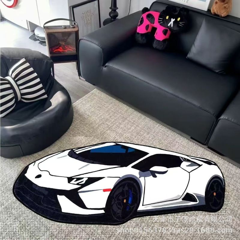トレンディな新しい車のフロアマット模造カシミア滑り止めと汚れにくい漫画の個性クリエイティブ e スポーツ寝室リビングルームのフロアマット|undefined