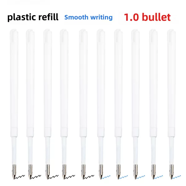 Lanyard Fat Pen Refill Red Blue Black Pen Refill 1.0mm Large Capacity Ballpoint Pen Refill Universal Refill