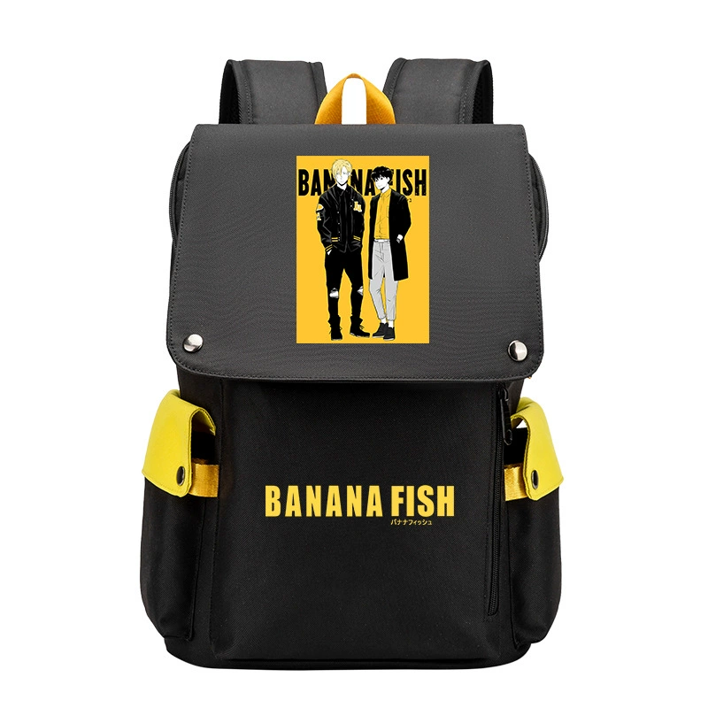 Банановые рыбки Banana Fish, бойцовская борьба, помощь студенту, рюкзак мужской, карикатурный большой объём школьный ранец