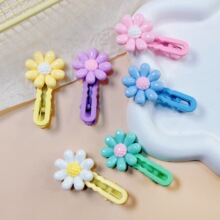 新款春季糖果色小雏菊发夹韩版可爱花朵发卡儿童碎发夹少女心头饰