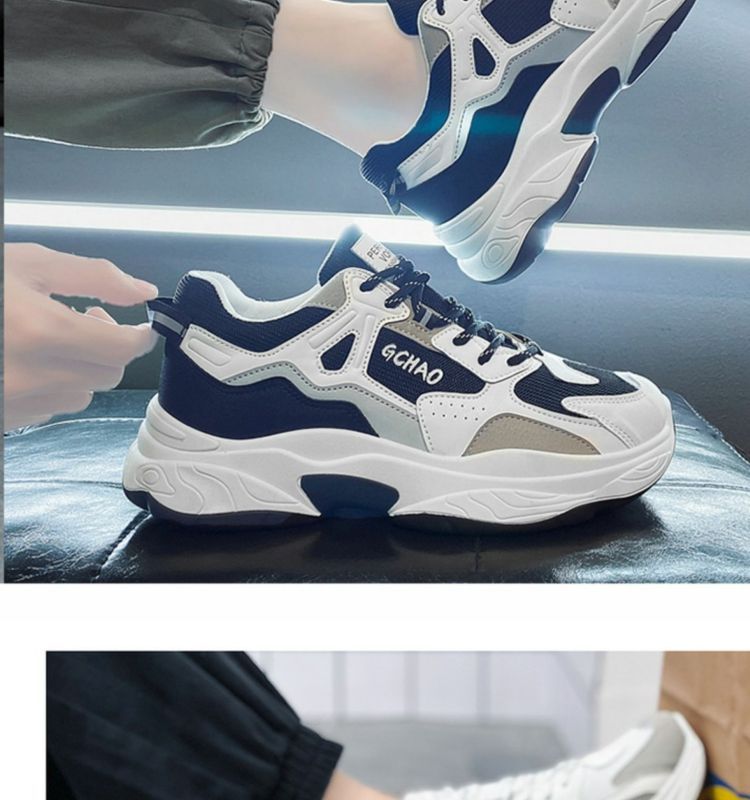 Scarpe sportive casual bianche alla moda, traspiranti, versatili, anti-odore, in maglia sottile, estive, 2024, da uomo_voghion.com