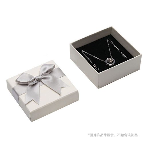 Bvlgari jewelry packaging box, bow cover, ring, necklace, bracelet, dust-proof storage, gift handbag