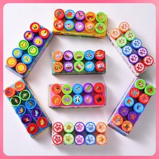 ✅Wholesale cartoon cute children animal seal kindergarten teachers with reward stamp creative praise seal set