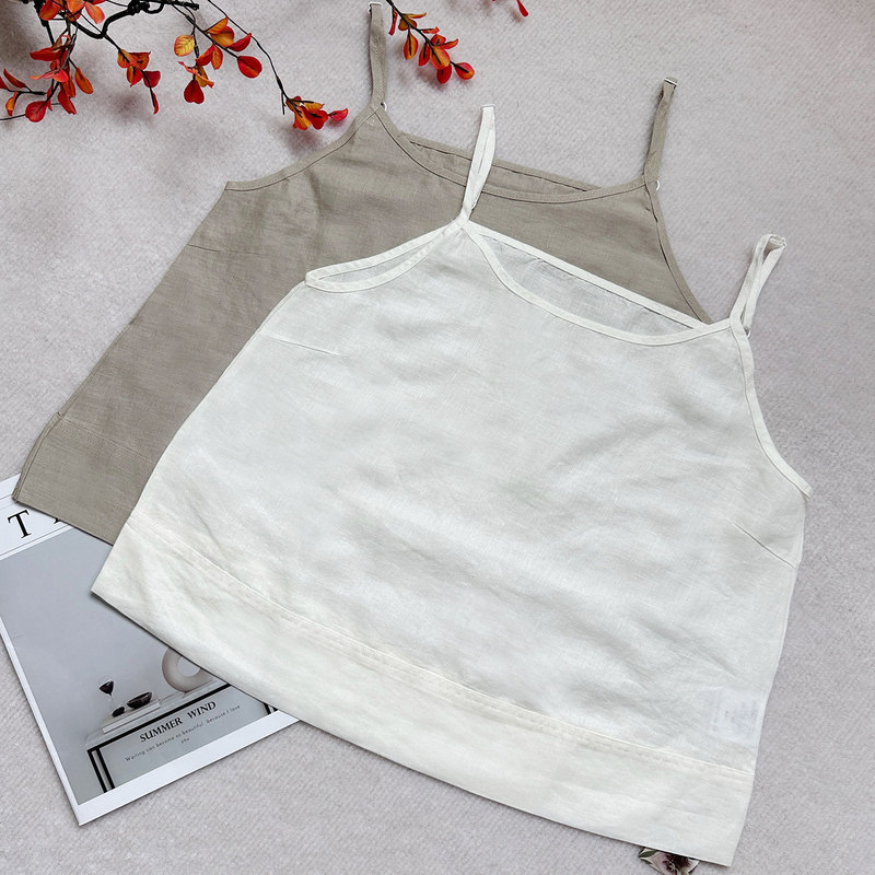Factory-made, cool and breathable 100% pure hemp camisole for home and outdoor wear in summer, does not stick to the body when sweating Factory-made, cool and breathable 100% pure hemp camisole for home and outdoor wear in summer, does not stick to the body when sweating
