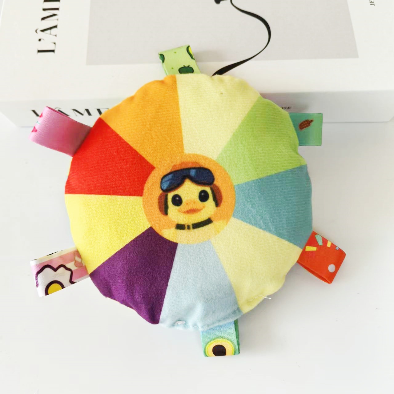 Perro peluche Frisbee juguetes sonoros juguetes para mascotas interactivos entrenamiento especial para cachorros Frisbee mascotas Teddy