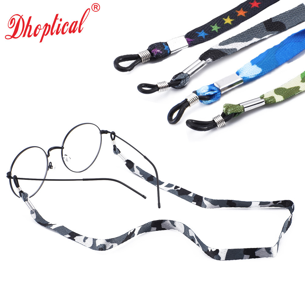 Camouflage eyeglass strap anti-slip sports running disguise eyeglass cord cross-border C018
