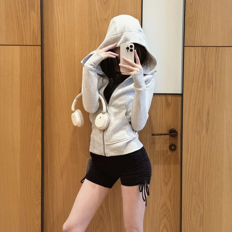 Slim-Fit Jacket for Women, Regular Shoulder Sweatshirt, Autumn and Winter Clothing, Hooded Top, Waist-Cinching, Slimming Top, 2025 New Style Slim-Fit Jacket for Women, Regular Shoulder Sweatshirt, Autumn and Winter Clothing, Hooded Top, Waist-Cinching, Slimming Top, 2025 New Style