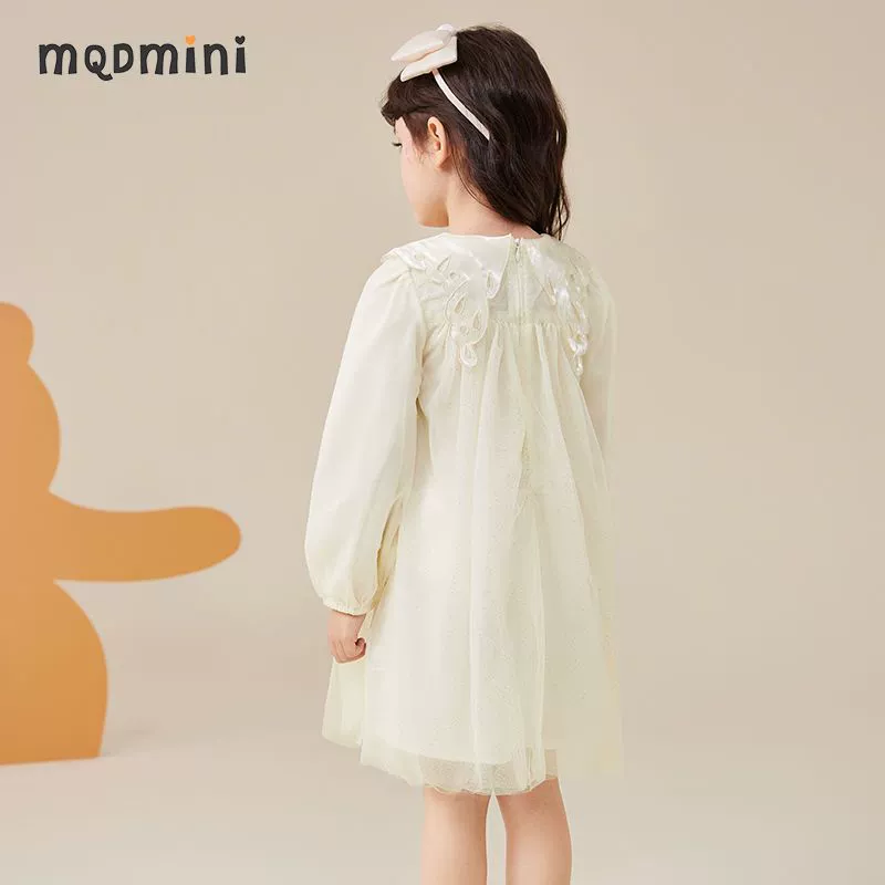 MQDMINI маленький костюм принцессы, платье, трёхмерная мягкая детская юбка, детская одежда