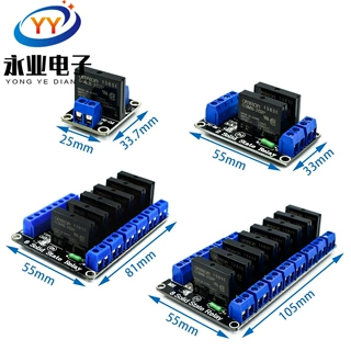 1/2/4/8路5V低电平直流控交流固态继电器模块 固态继电器250V2A